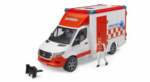 Auto MERCEDES BENZ SPRINTER Ambulance s řidičem BRUDER 02676