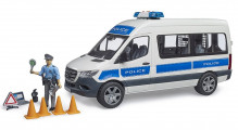 Auto MERCEDES BENZ SPRINTER Policie s figurkou policisty BRUDER 02683