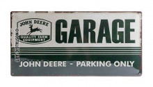 Cedule plechová JOHN DEERE GARAGE