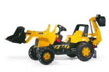 ROLLY TOYS Traktor šlapací JCB s čelním nakladačem a podkopovou lopatou