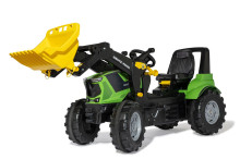 ROLLY TOYS Traktor šlapací DEUTZ FAHR 8280 TTV s čelním nakladačem