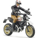 Figurka muž motorkář SCRAMBLER DUCATI BWORLD BRUDER 63051  